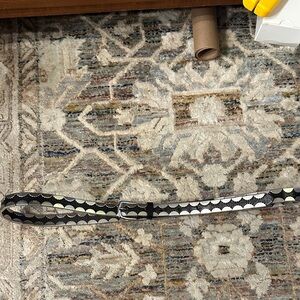 Black with silver accented Belt